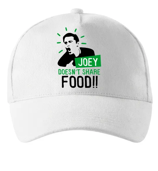 Кепка Joey doesn`t share food Белый фото