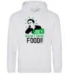 Женская толстовка (худи) Joey doesn`t share food Серый меланж фото