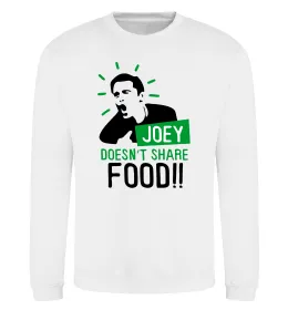 Свитшот Joey doesn`t share food Белый фото