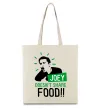 Эко-сумка Joey doesn`t share food Бежевый фото