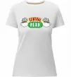 Женская премиум футболка Friends Central Perk Белый фото