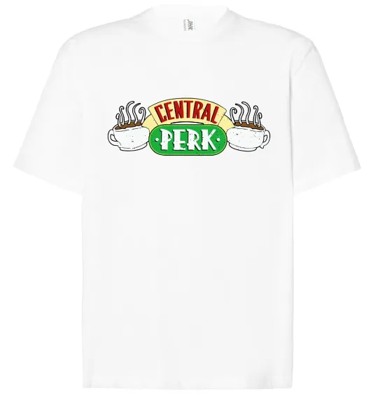 Футболка Оверсайз Friends Central Perk Белый фото