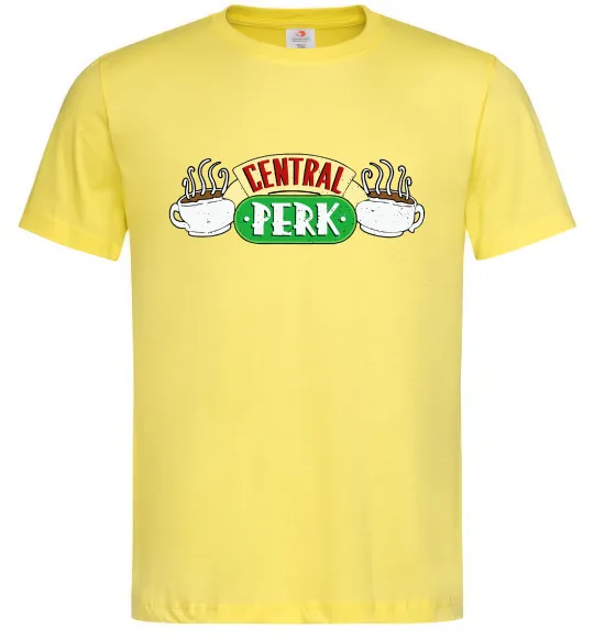 Мужская футболка Friends Central Perk Лимонный фото
