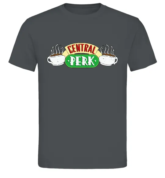 Мужская футболка Friends Central Perk Графит фото