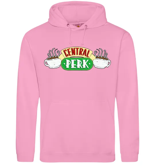 Мужская толстовка (худи) Friends Central Perk Розовый фото