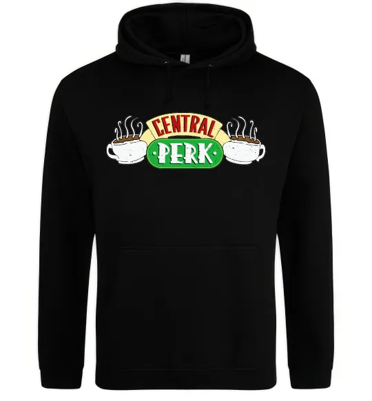 Мужская толстовка (худи) Friends Central Perk Черный фото