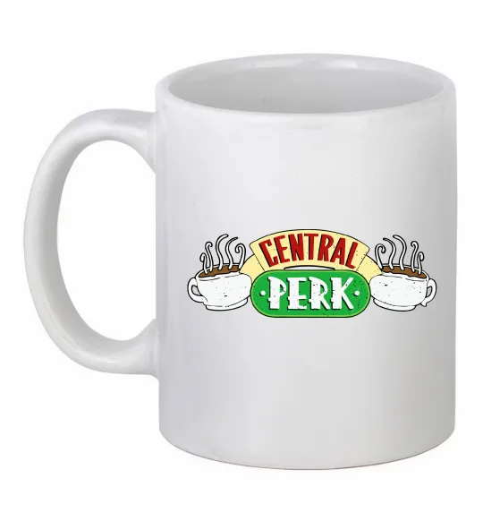 Чашка керамическая Friends Central Perk Белый фото