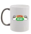 Чашка с цветной ручкой Friends Central Perk Серебро фото