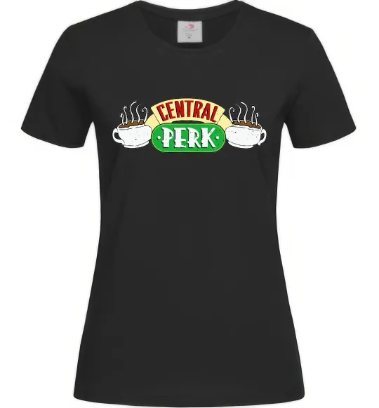 Женская футболка Friends Central Perk Черный фото