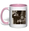 Чашка с цветной ручкой Joey and Chandler Нежно розовый Чашка с цветной ручкой Joey and Chandler Нежно розовый фото