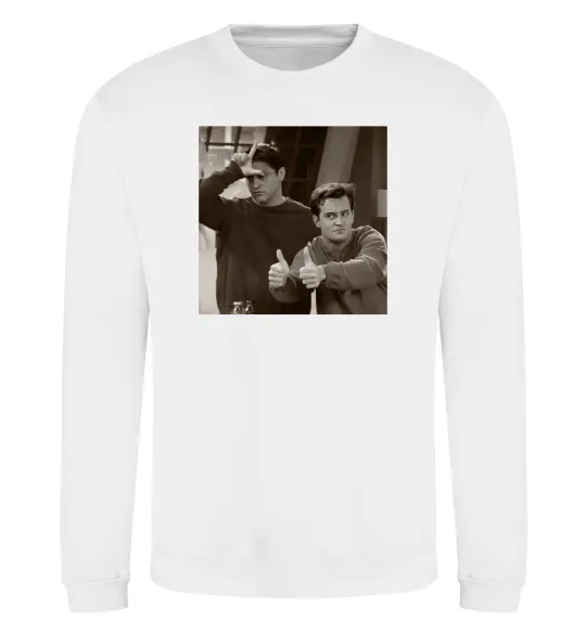 Свитшот Joey and Chandler Белый фото