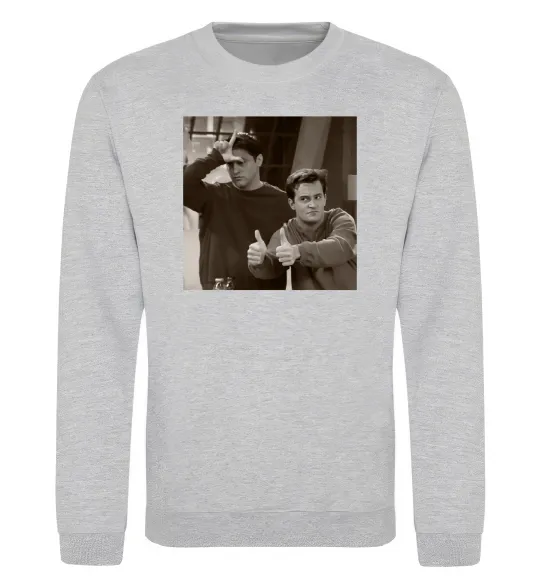 Свитшот Joey and Chandler Серый меланж фото