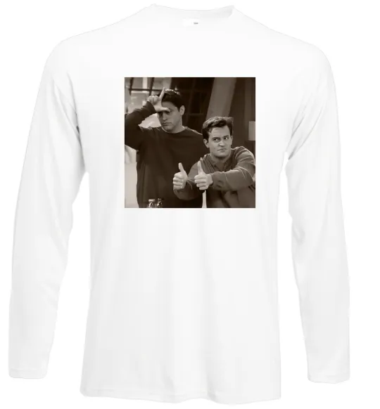 Лонгслив Joey and Chandler Белый фото