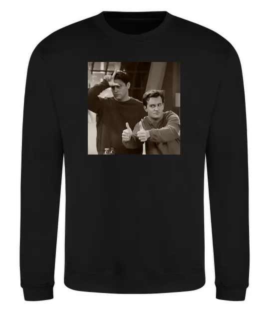 Свитшот Joey and Chandler Черный фото