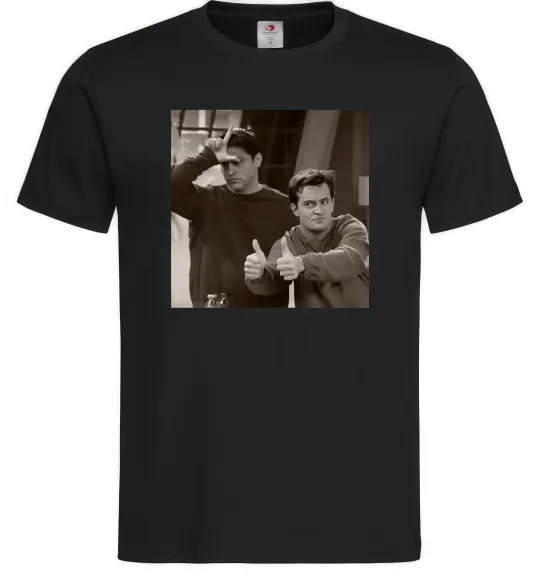 Мужская футболка Joey and Chandler Черный фото