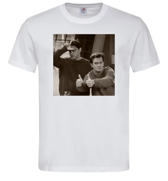 Мужская футболка Joey and Chandler Белый фото