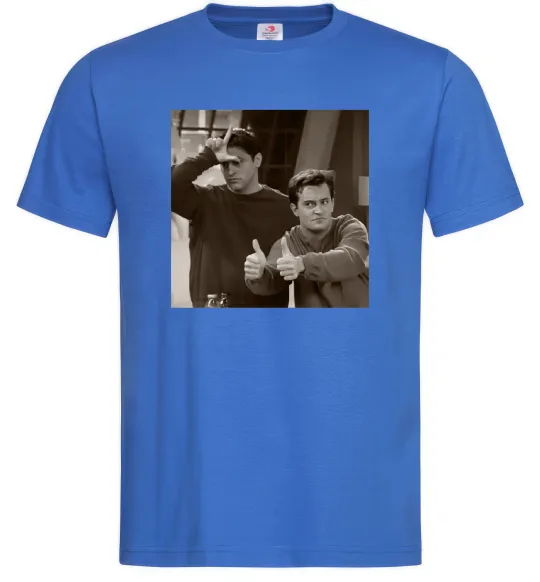 Мужская футболка Joey and Chandler Ярко-синий фото