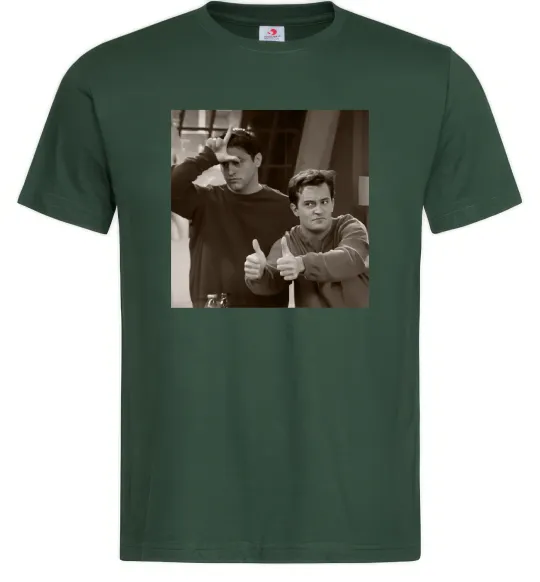 Мужская футболка Joey and Chandler Темно-зеленый фото