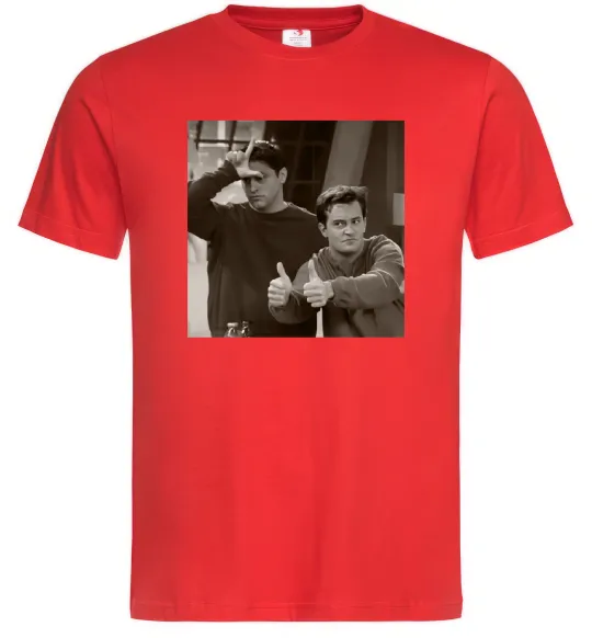 Мужская футболка Joey and Chandler Красный фото