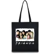 Эко-сумка Друзі з коктейлями Черный фото
