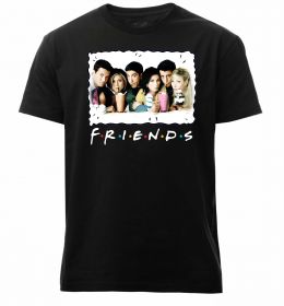 Мужская премиум футболка Друзі з коктейлями