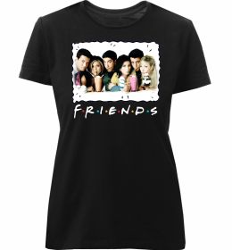 Женская премиум футболка Друзі з коктейлями