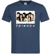 Мужская футболка Друзі з коктейлями Темно-синий фото