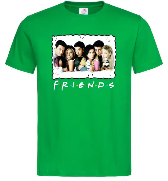 Мужская футболка Друзі з коктейлями Зеленый фото