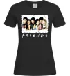Женская футболка Друзі з коктейлями Черный фото