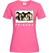 Женская футболка Друзі з коктейлями Ярко-розовый фото