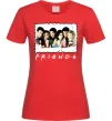 Женская футболка Друзі з коктейлями Красный фото
