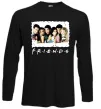 Лонгслив Друзі з коктейлями Черный фото