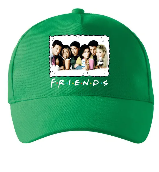 Кепка Друзі з коктейлями Зеленый фото