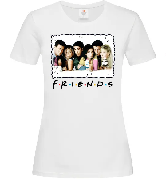 Женская футболка Друзі з коктейлями Белый фото