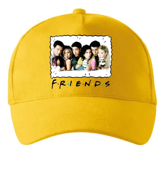 Кепка Друзі з коктейлями Солнечно желтый фото