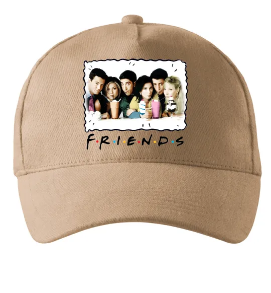 Кепка Друзі з коктейлями Песочный фото