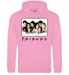 Мужская толстовка (худи) Друзі з коктейлями Розовый фото