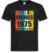 Мужская футболка Made in November 1981 45 years of being awesome, колір - чорний, розмір - L Черный фото