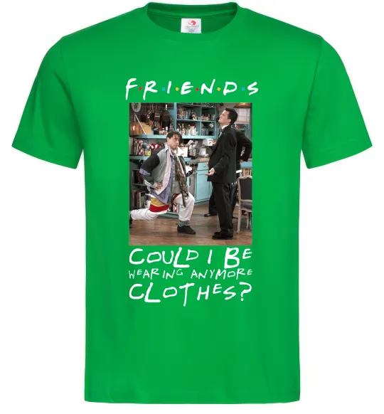 Мужская футболка Друзі Занадто багато одягу Зеленый фото