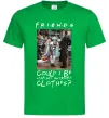 Мужская футболка Друзі Занадто багато одягу Зеленый фото