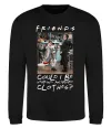 Свитшот Друзі Занадто багато одягу Черный фото