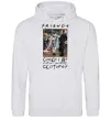 Женская толстовка (худи) Друзі Занадто багато одягу Серый меланж фото