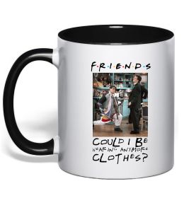 Чашка з кольоровою ручкою Друзі Занадто багато одягу Чашка з кольоровою ручкою Друзі Занадто багато одягу