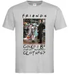 Мужская футболка Друзі Занадто багато одягу Серый фото