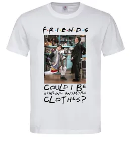 Мужская футболка Друзі Занадто багато одягу Белый фото
