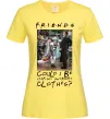 Женская футболка Друзі Занадто багато одягу Лимонный фото