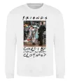 Свитшот Друзі Занадто багато одягу Белый фото