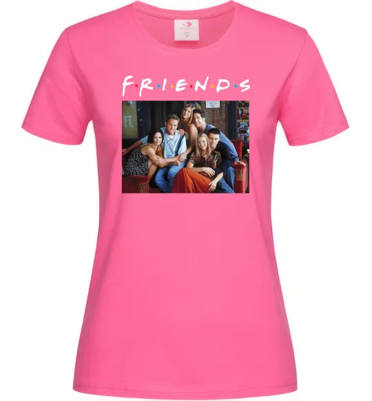 Женская футболка Друзі фото Ярко-розовый фото
