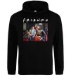 Женская толстовка (худи) Друзі фото Черный Женская толстовка (худи) Друзі фото Черный фото