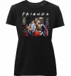 Женская премиум футболка Друзі фото Черный фото